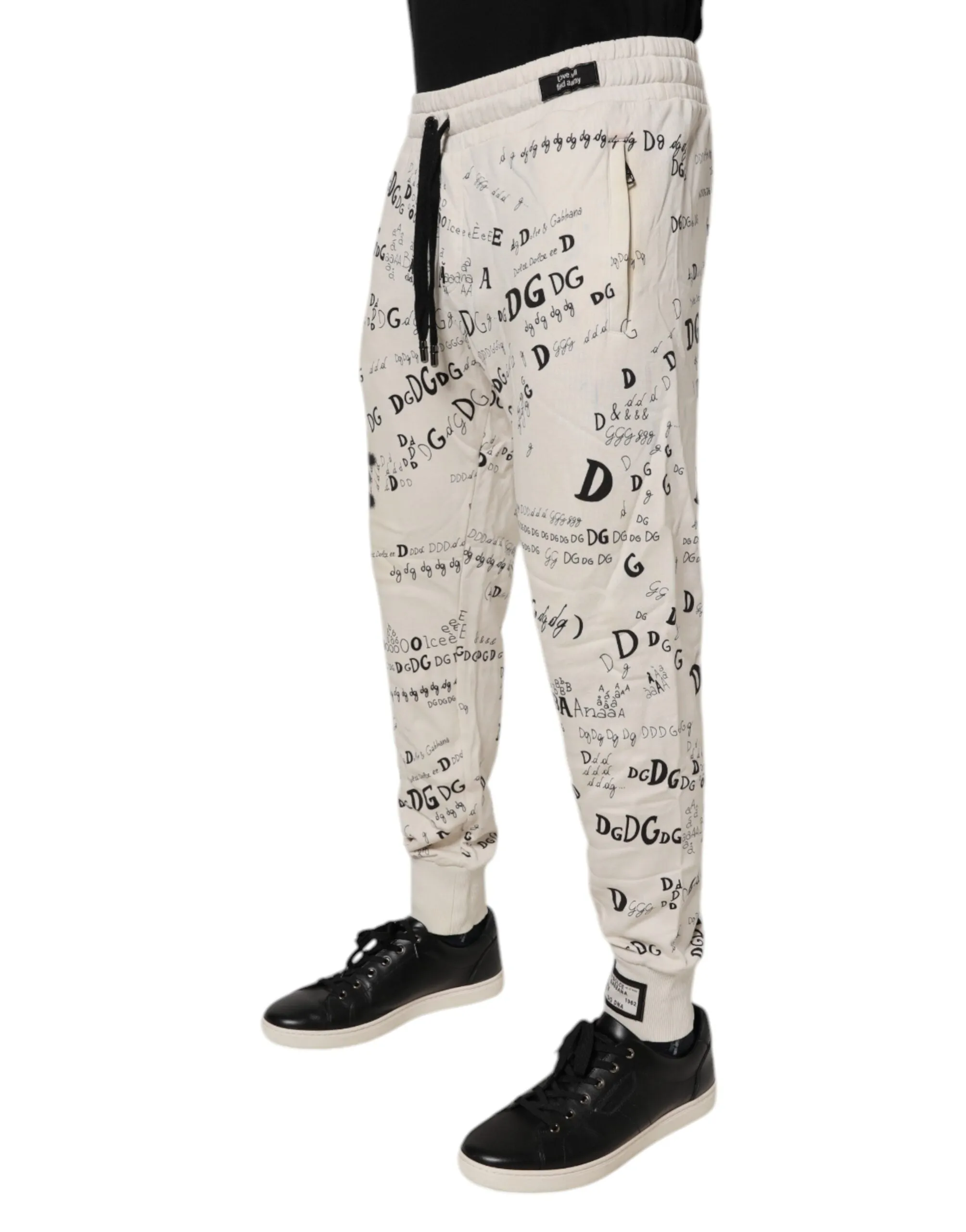 Dolce & Gabbana Logo Print Men Skinny SweatMen's Men's Pants (Pre-Owned)