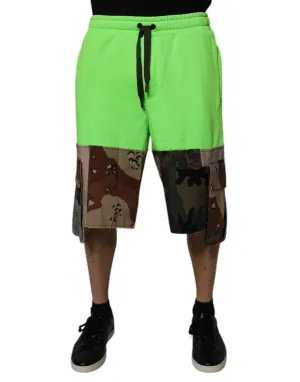 Dolce & Gabbana Patchwork Cargo Bermuda Men's Shorts (Pre-Owned)