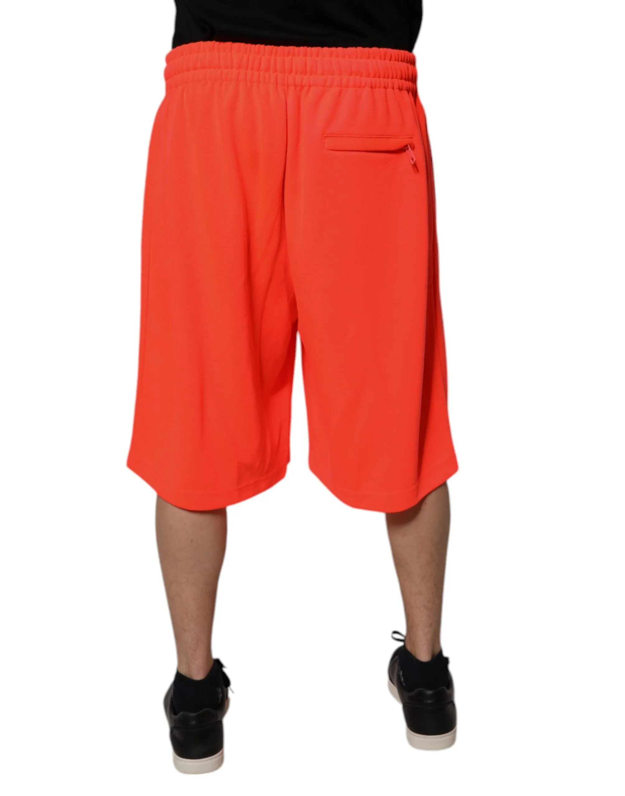 Dolce & Gabbana Polyester Mid Waist Men Bermuda Men's Shorts (Pre-Owned)