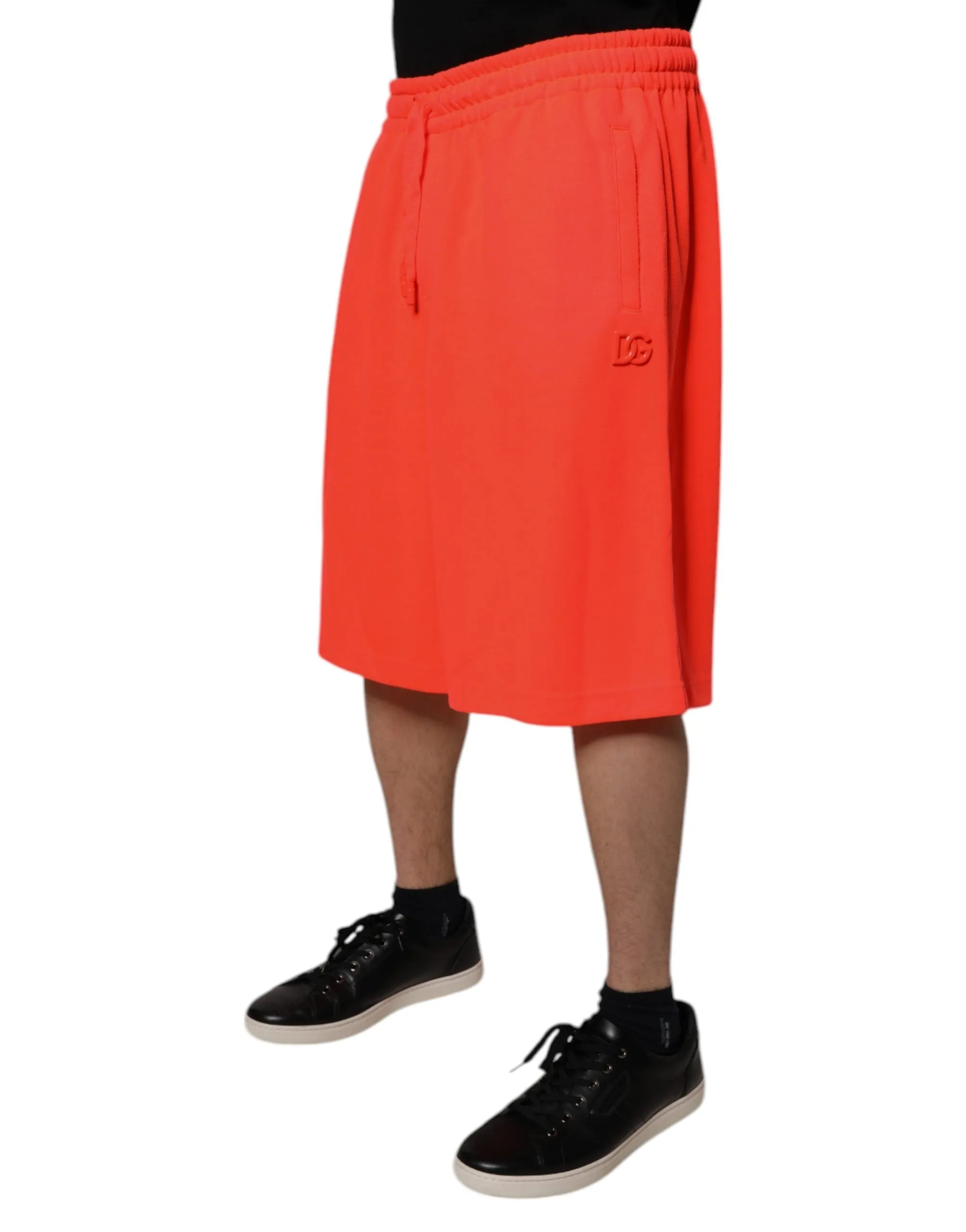 Dolce & Gabbana Polyester Mid Waist Men Bermuda Men's Shorts (Pre-Owned)