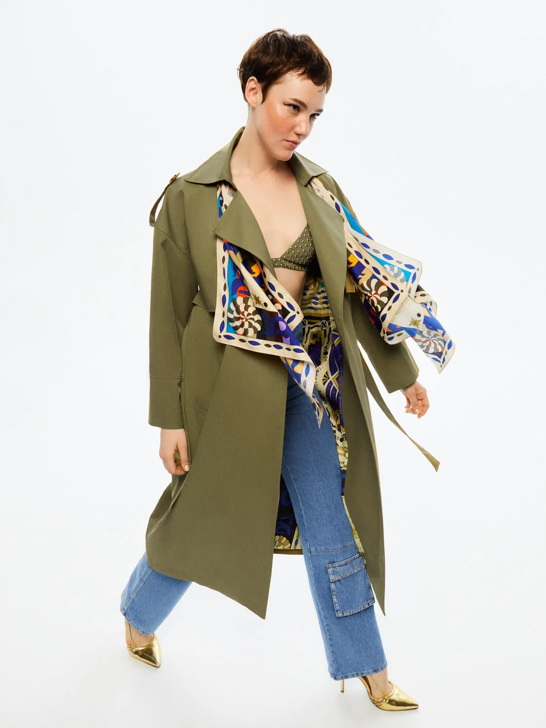 Double-Breasted Trench Coat