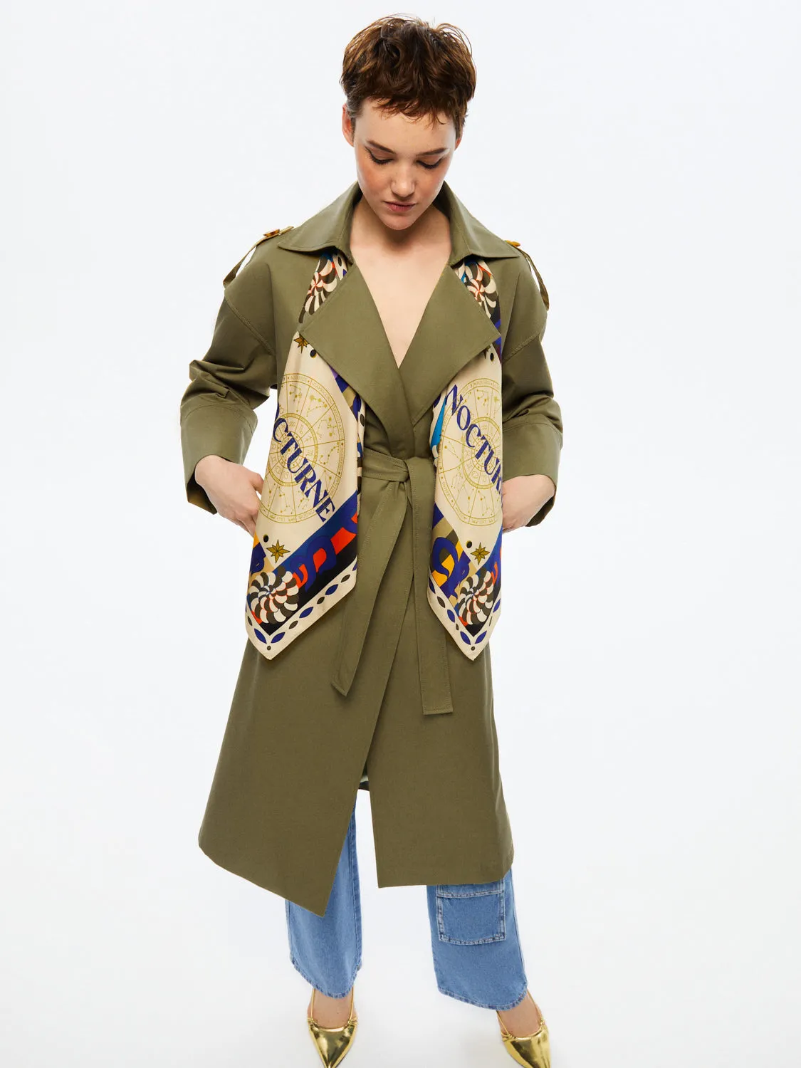 Double-Breasted Trench Coat