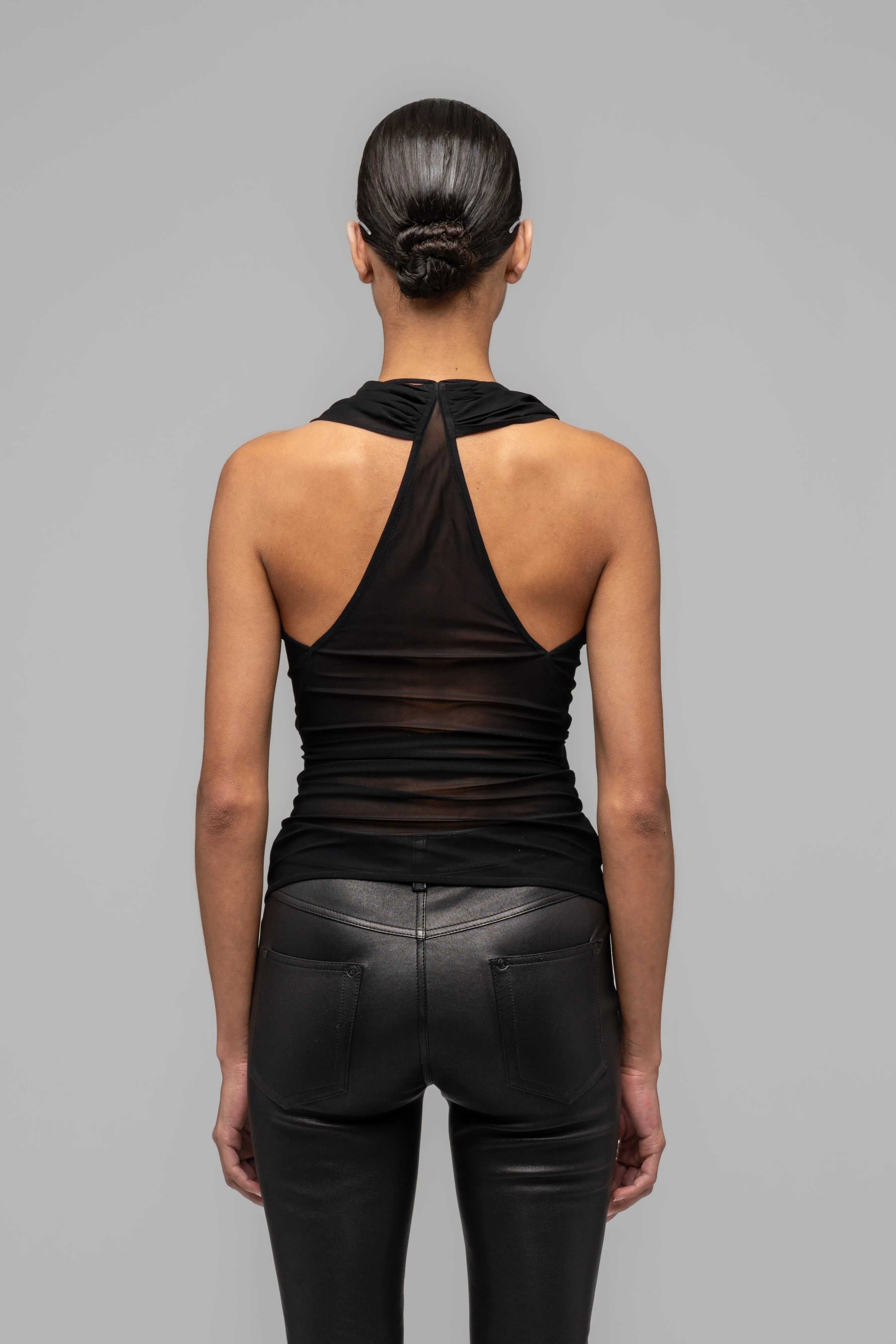 DRAPED "SWAN" EVENING TOP