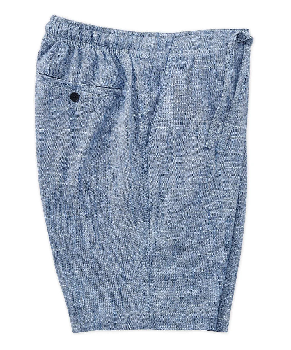 Drawstring Linen Blend Short