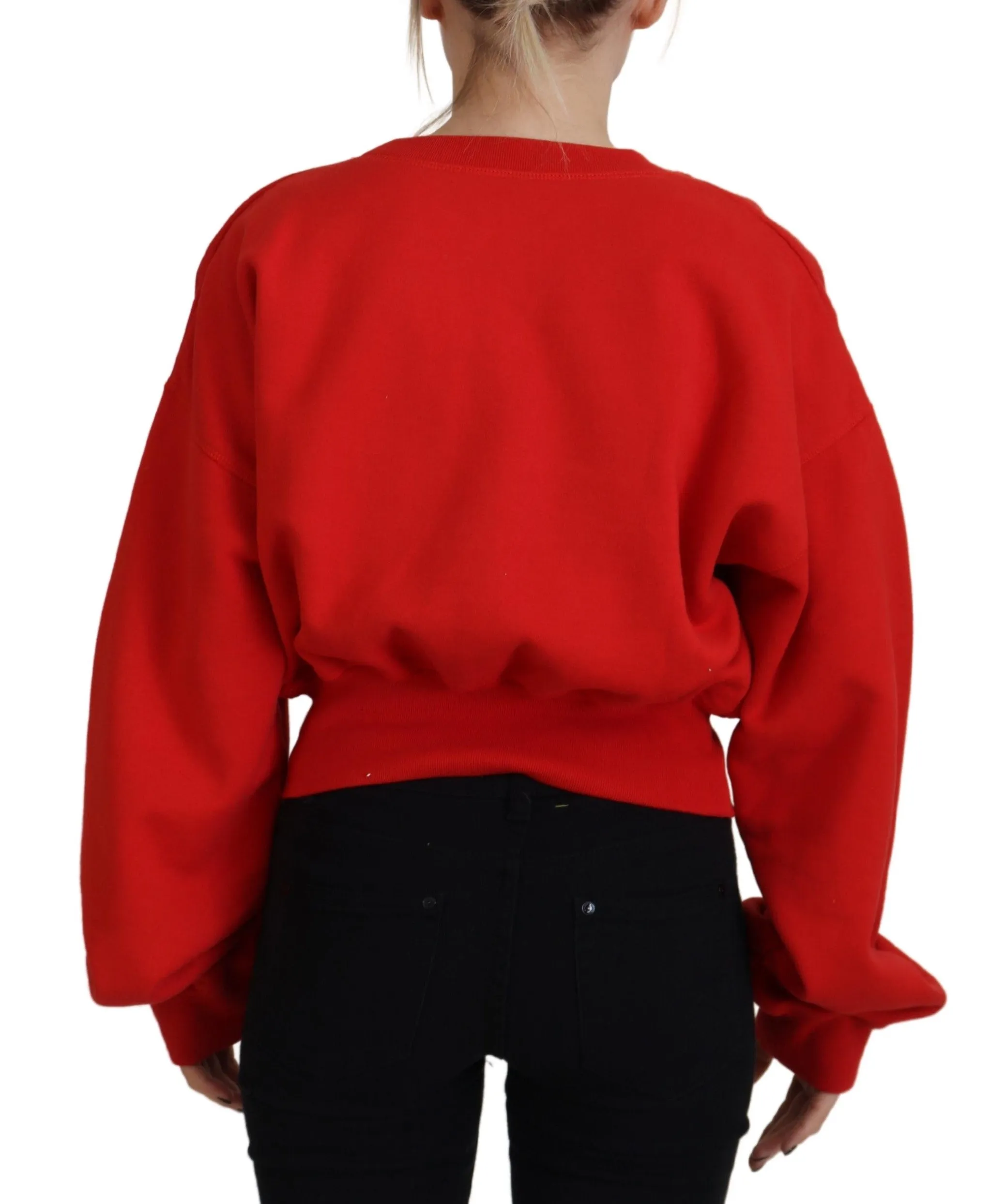 Dsqua² Logo Print Women Crew Neck Long Sleeve Women's Sweater (Pre-Owned)
