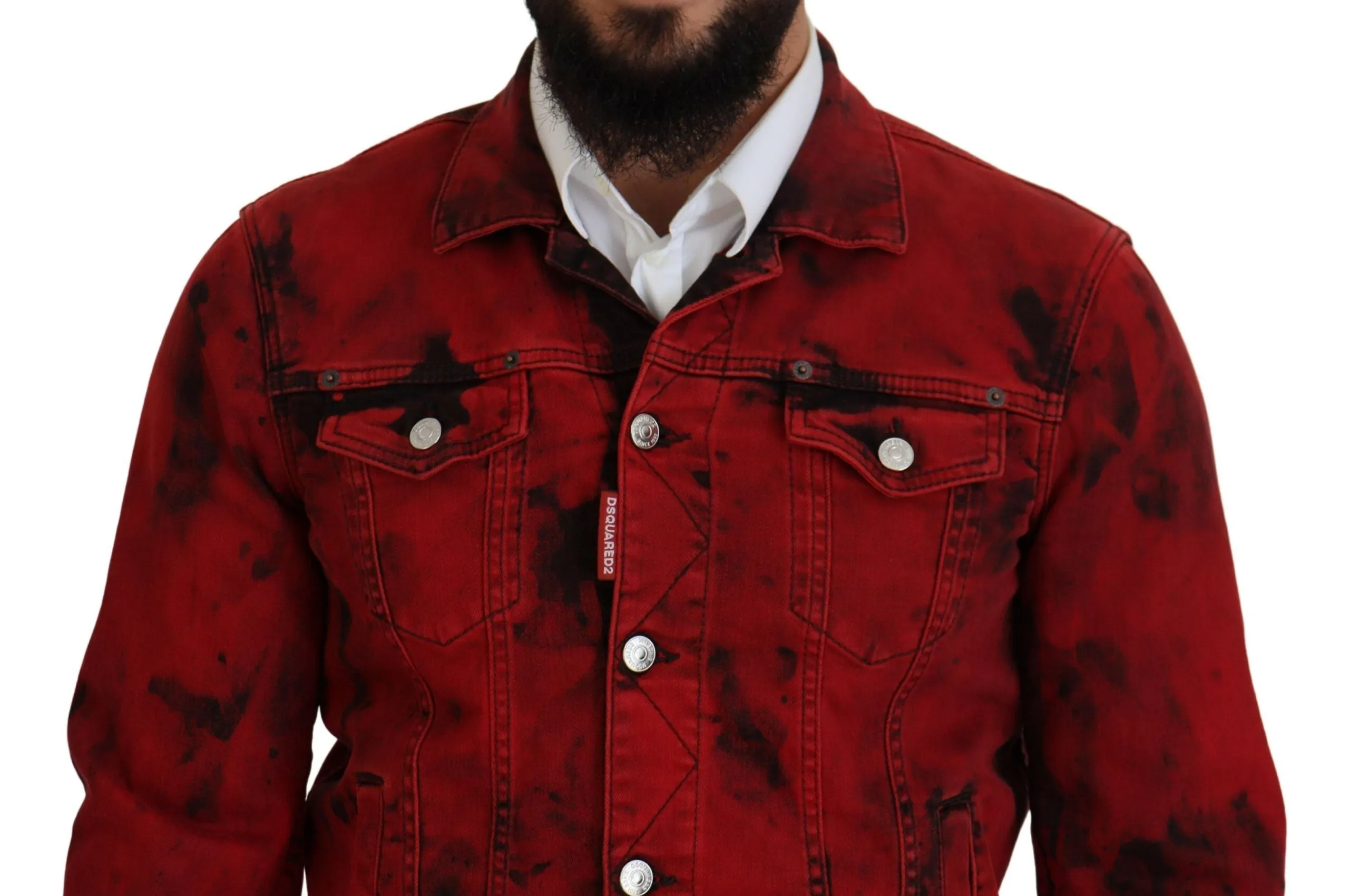 Dsqua²   Tie Dye Colla Men blue Men's Jacket