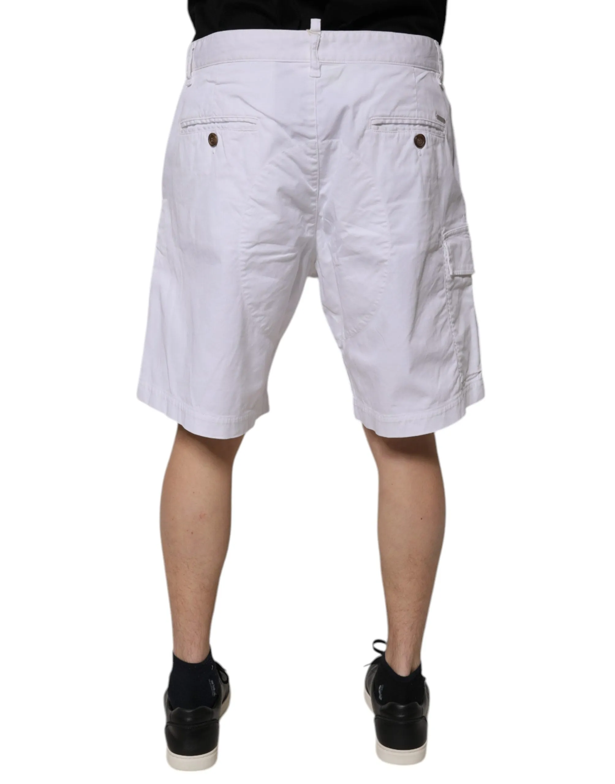 Dsquared² Cargo blue Mid Waist Casual Bermuda Men's Shorts