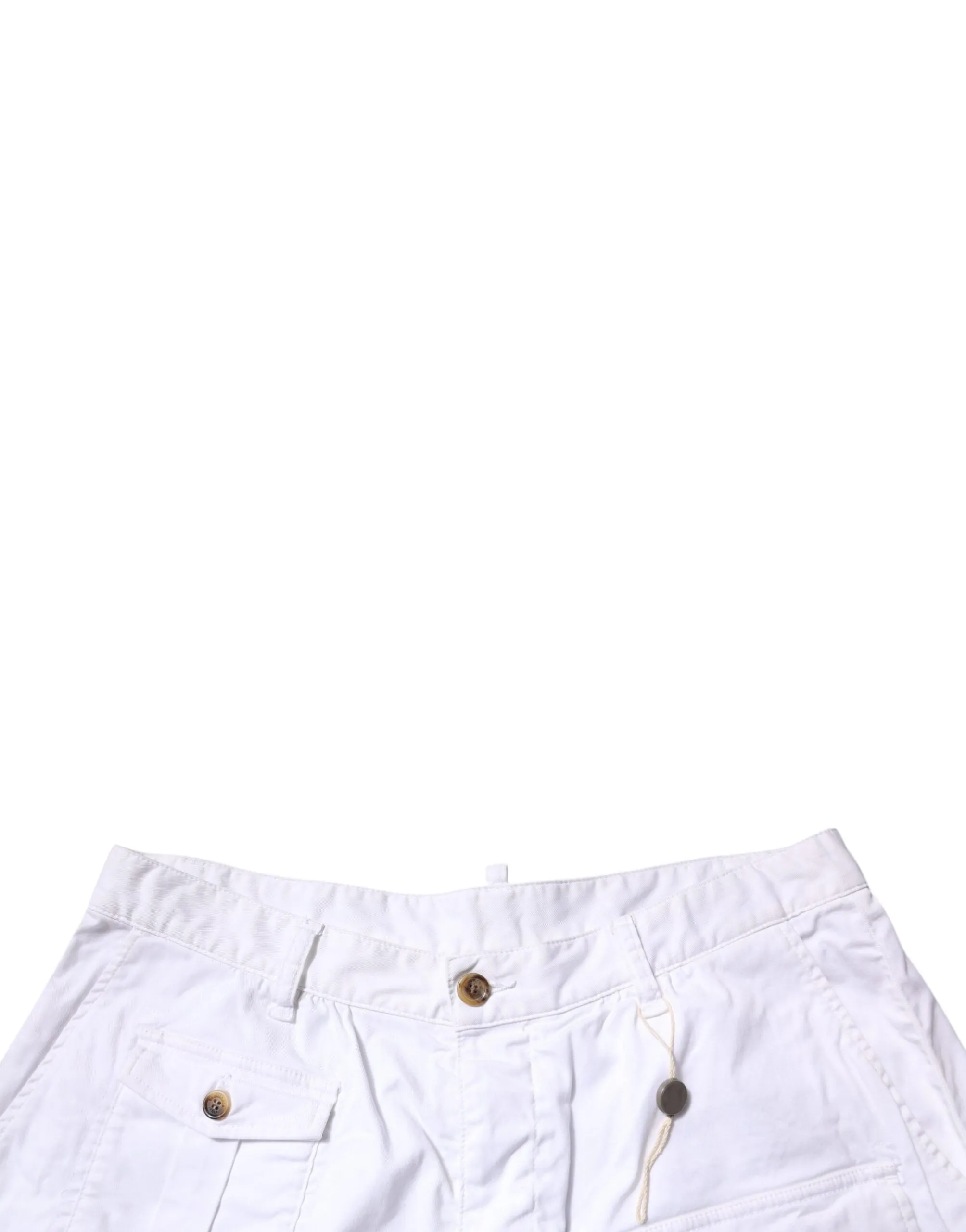 Dsquared² Cargo blue Mid Waist Casual Bermuda Men's Shorts