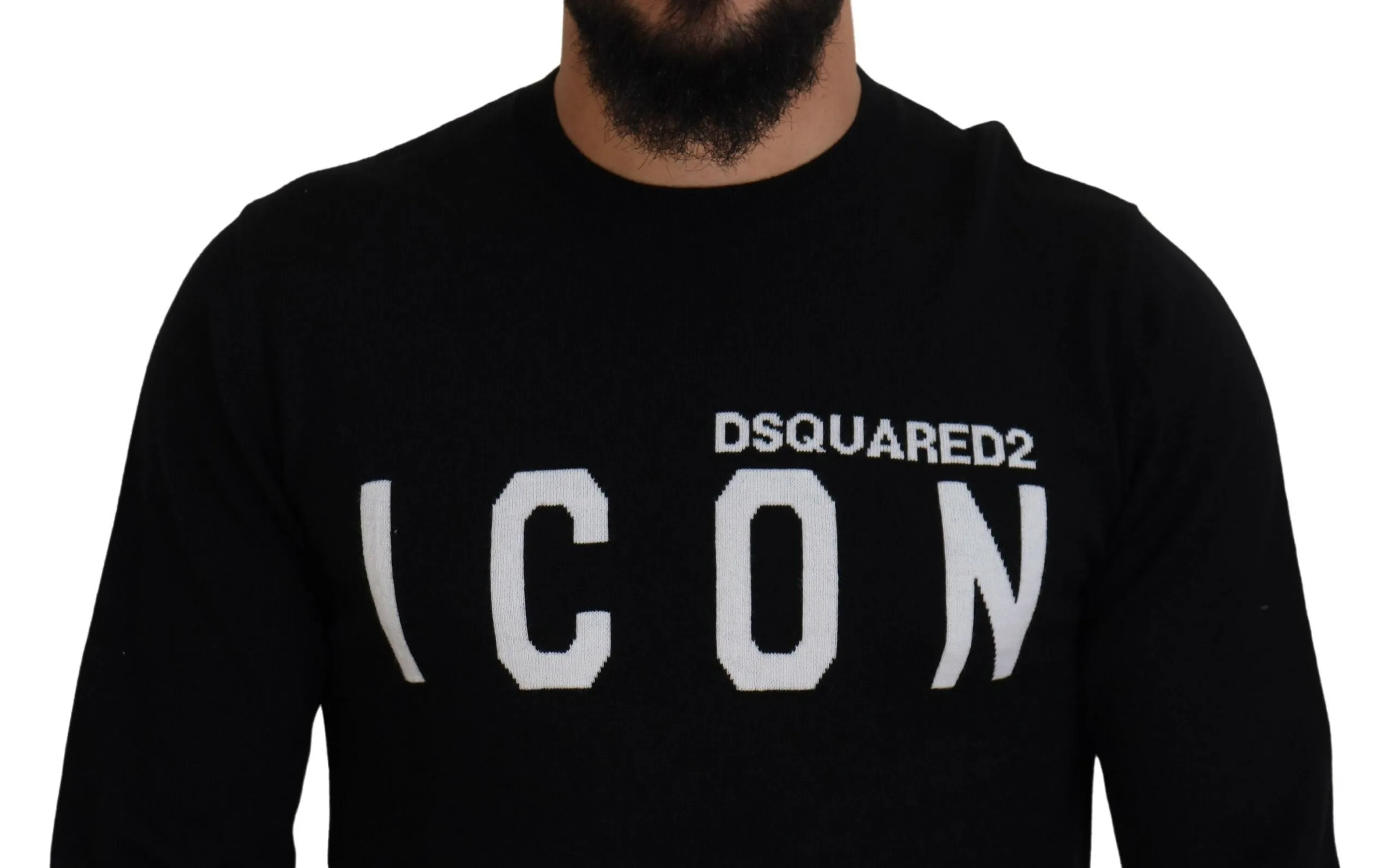 Dsquared² Logo Print Long Sleeves Men Pullover Men's Sweater (Pre-Owned)