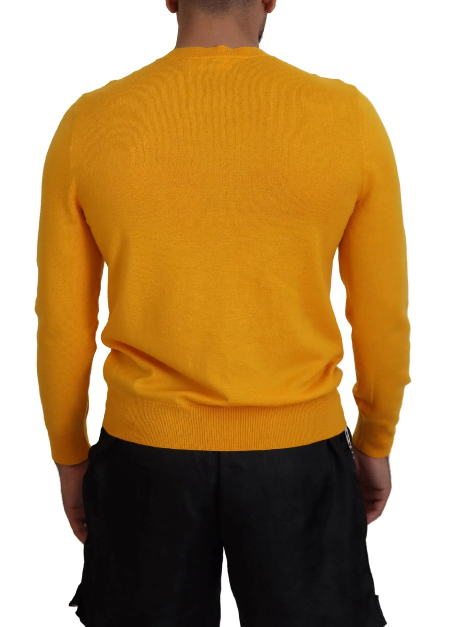 Dsquared² Wool Long Sleeves Men Pullover Men's Sweater (Pre-Owned)