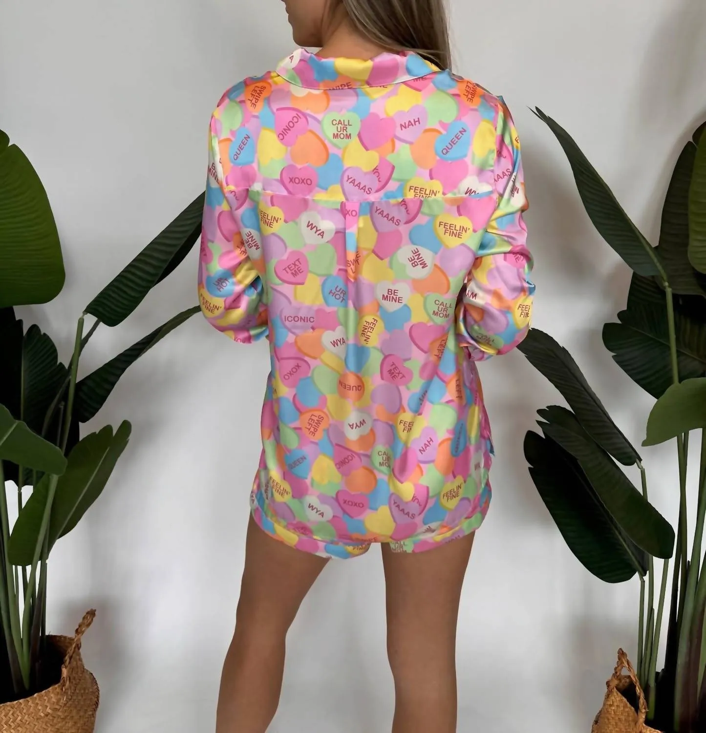 Early Riser Pj Set Candy Crush In Multi