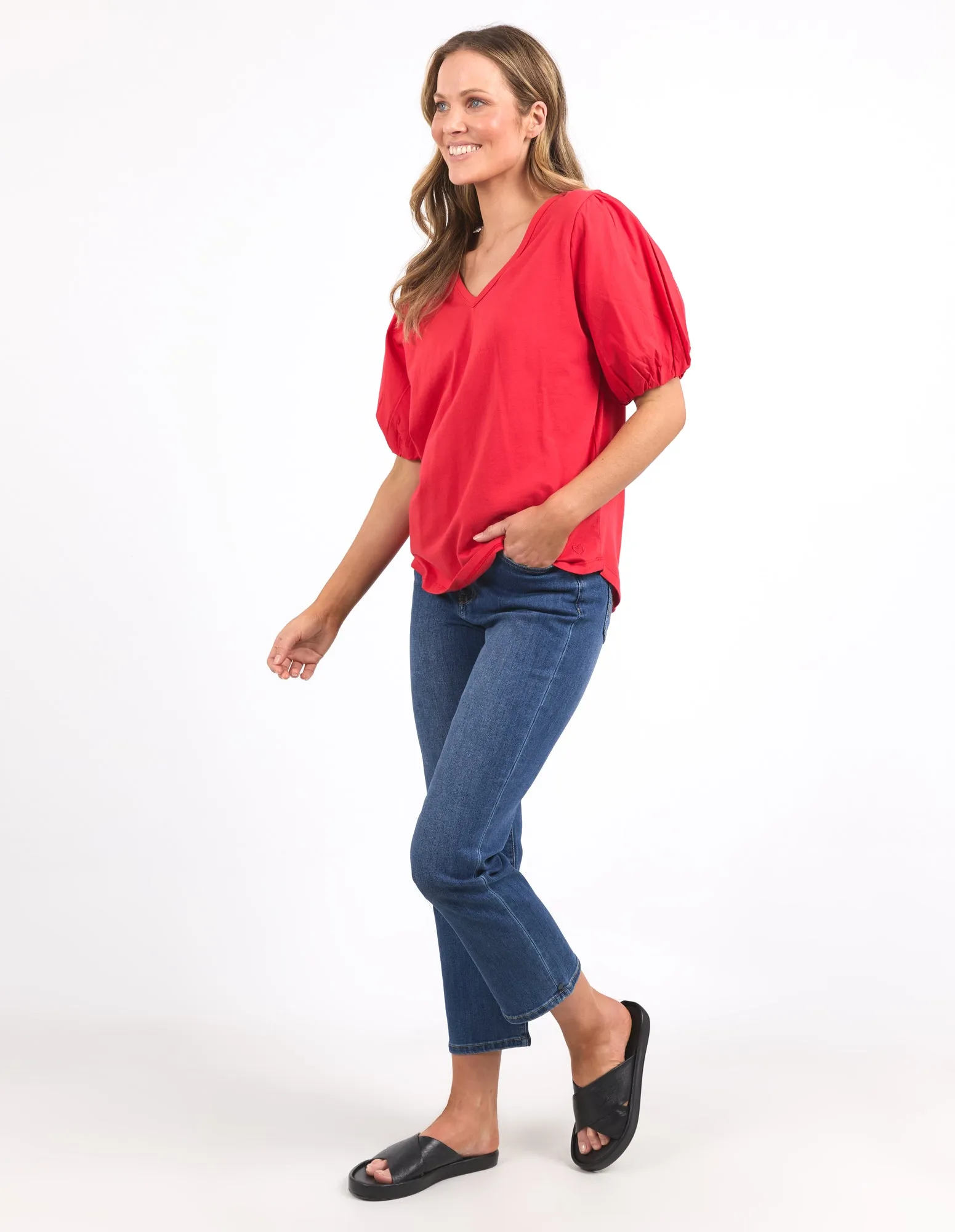 Elm Joy S/S Tee Bittersweet Red
