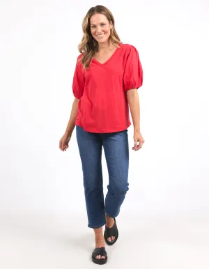 Elm Joy S/S Tee Bittersweet Red