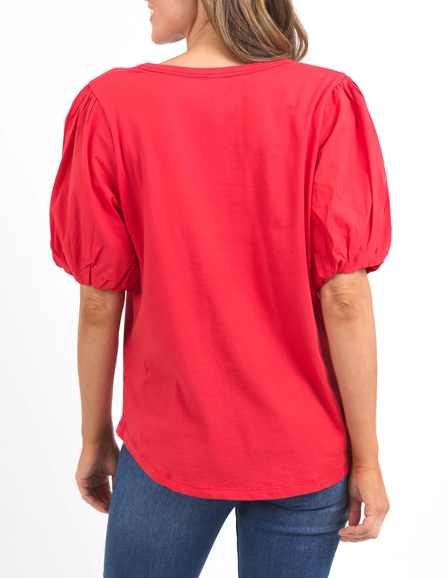 Elm Joy S/S Tee Bittersweet Red