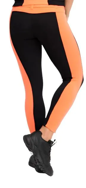 Equilibrium Activewear Belted Side Stripe Legging L723