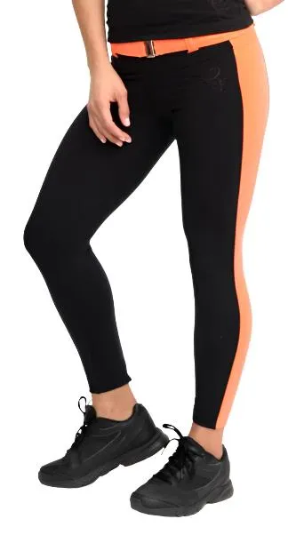Equilibrium Activewear Belted Side Stripe Legging L723