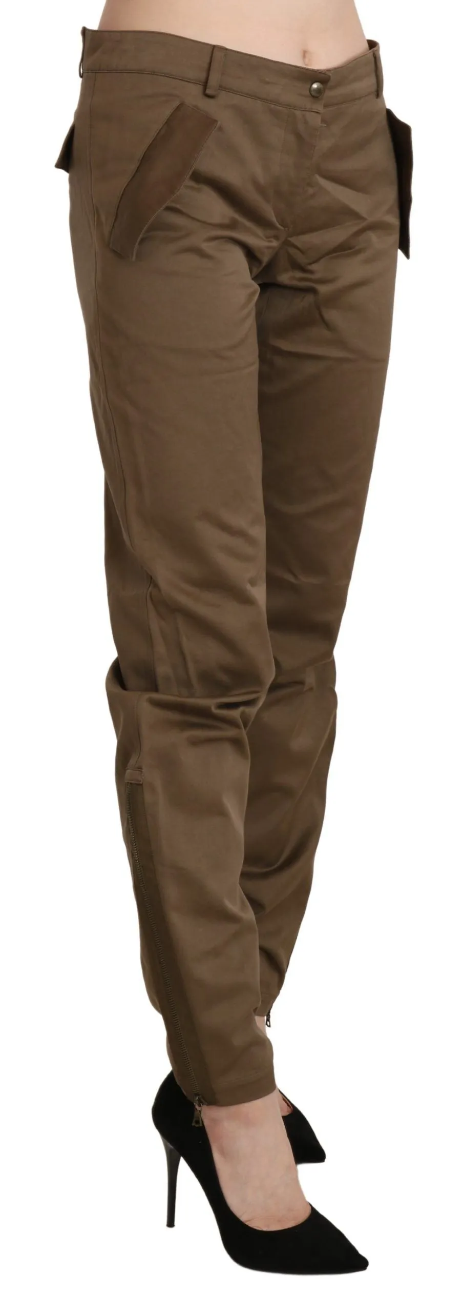 Ermanno Scervino  Mid Waist Straight Cotton Women's Pants