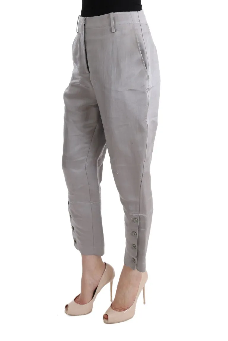 Ermanno Scervino  Silk Cropped Casual Women's Pants