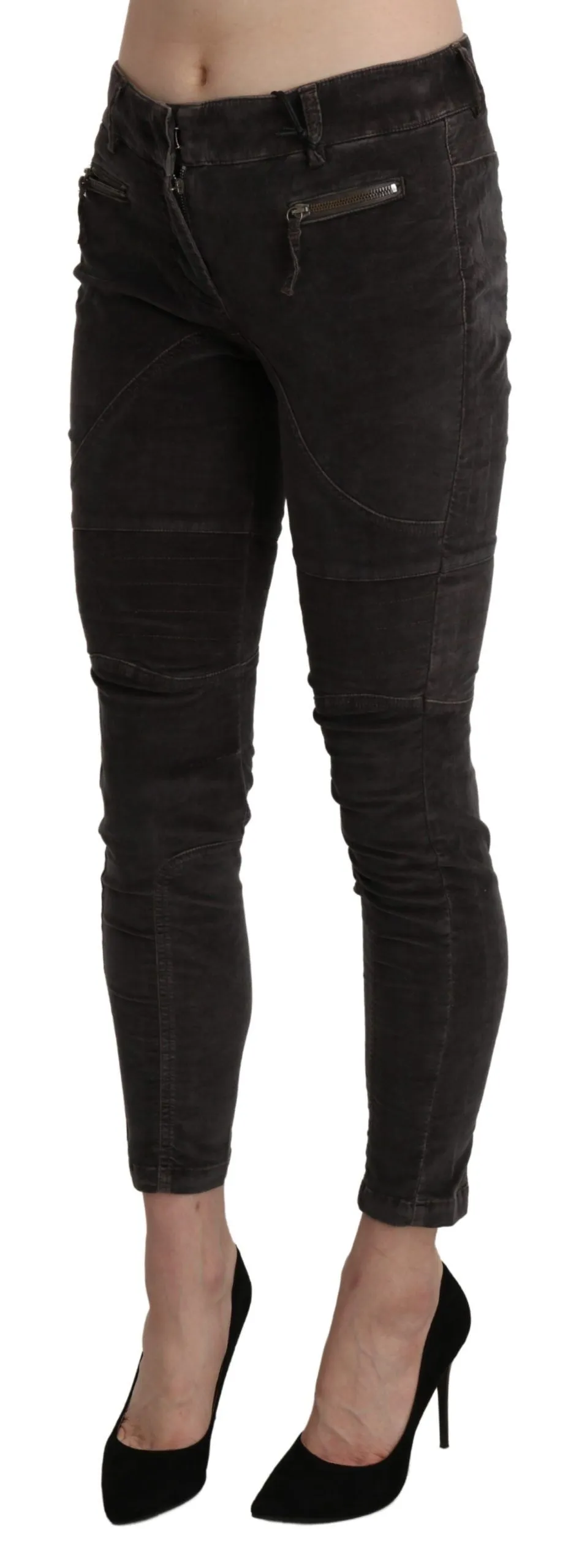 Ermanno Scervino  Velvet Capri Cropped Cotton Women's Pants