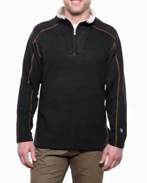 Europa 1/4 Zip Sweater In Charcoal