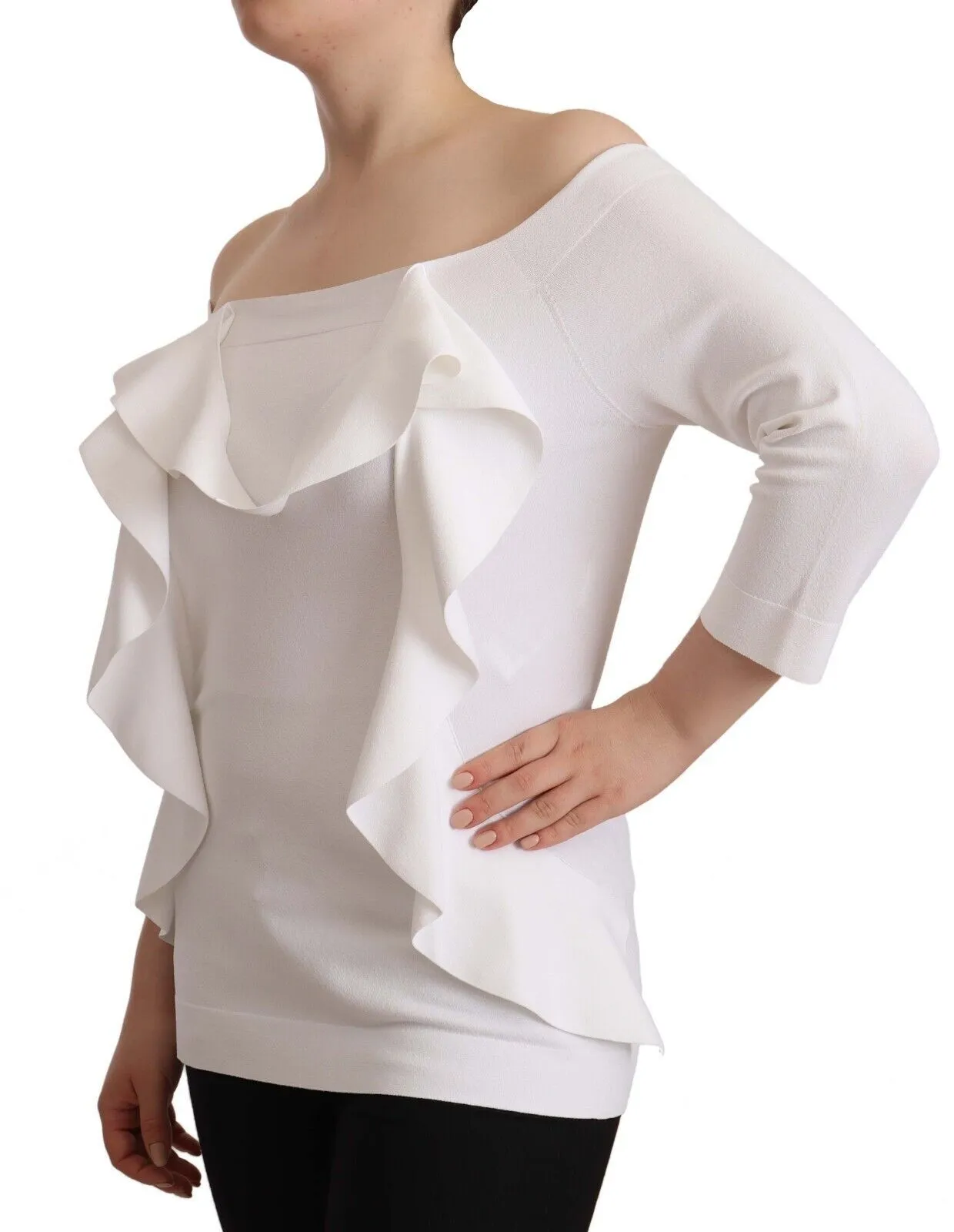EXTERIOR  Long Sleeves Off Shoulder Women Top Women's Blouse