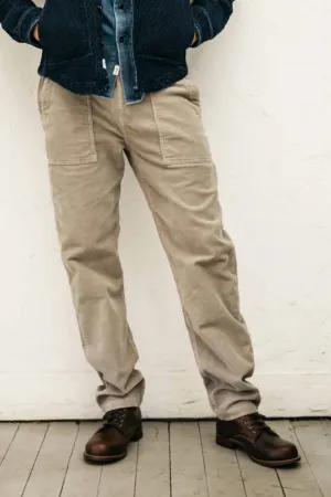 Fatigue Pants 16W Corduroy Pants In Light Gray
