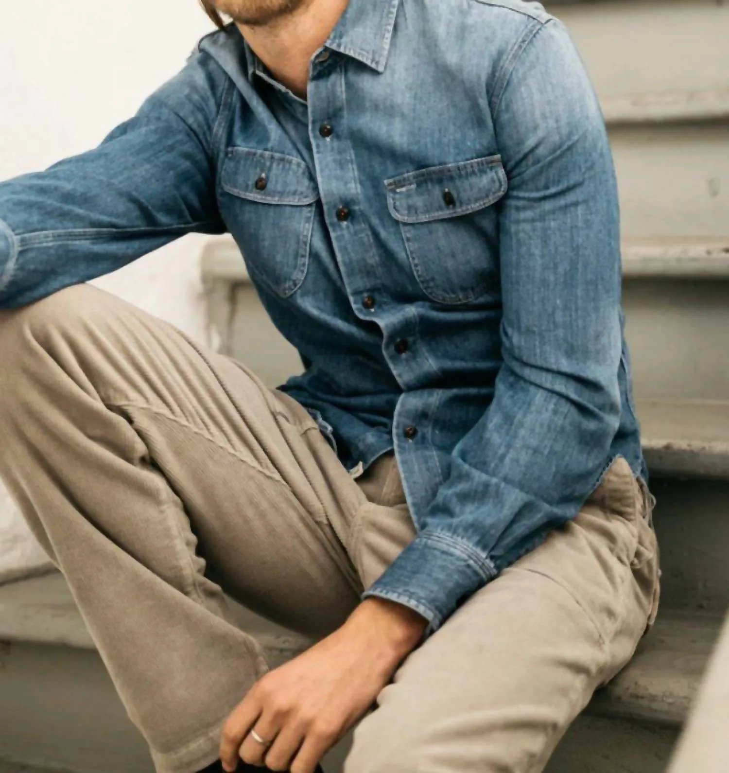 Fatigue Pants 16W Corduroy Pants In Light Gray
