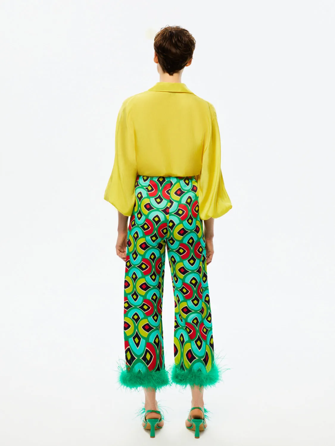Feather Boa Pants