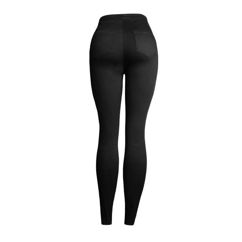 Floral Embroidered Jeans For Women