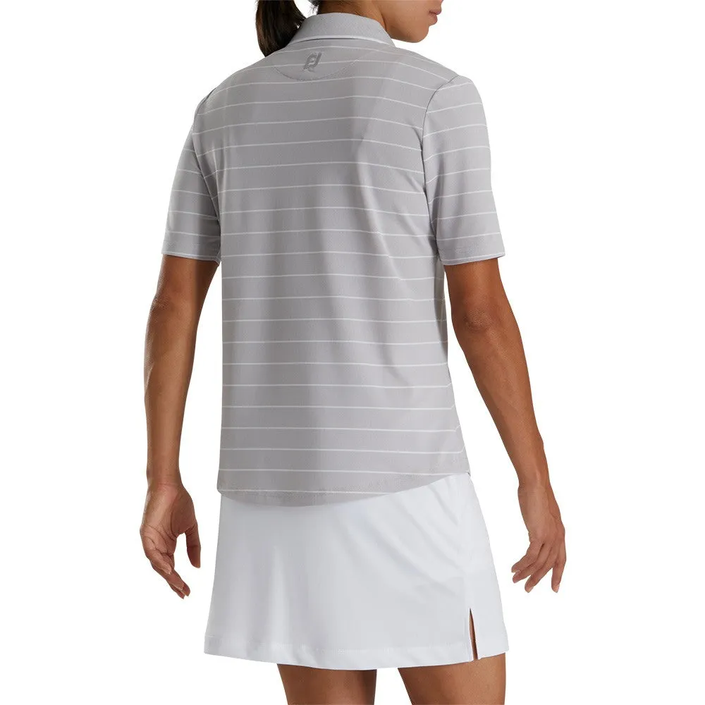 FootJoy Pique Half Sleeve Pinstripe Golf Polo 2022 Women