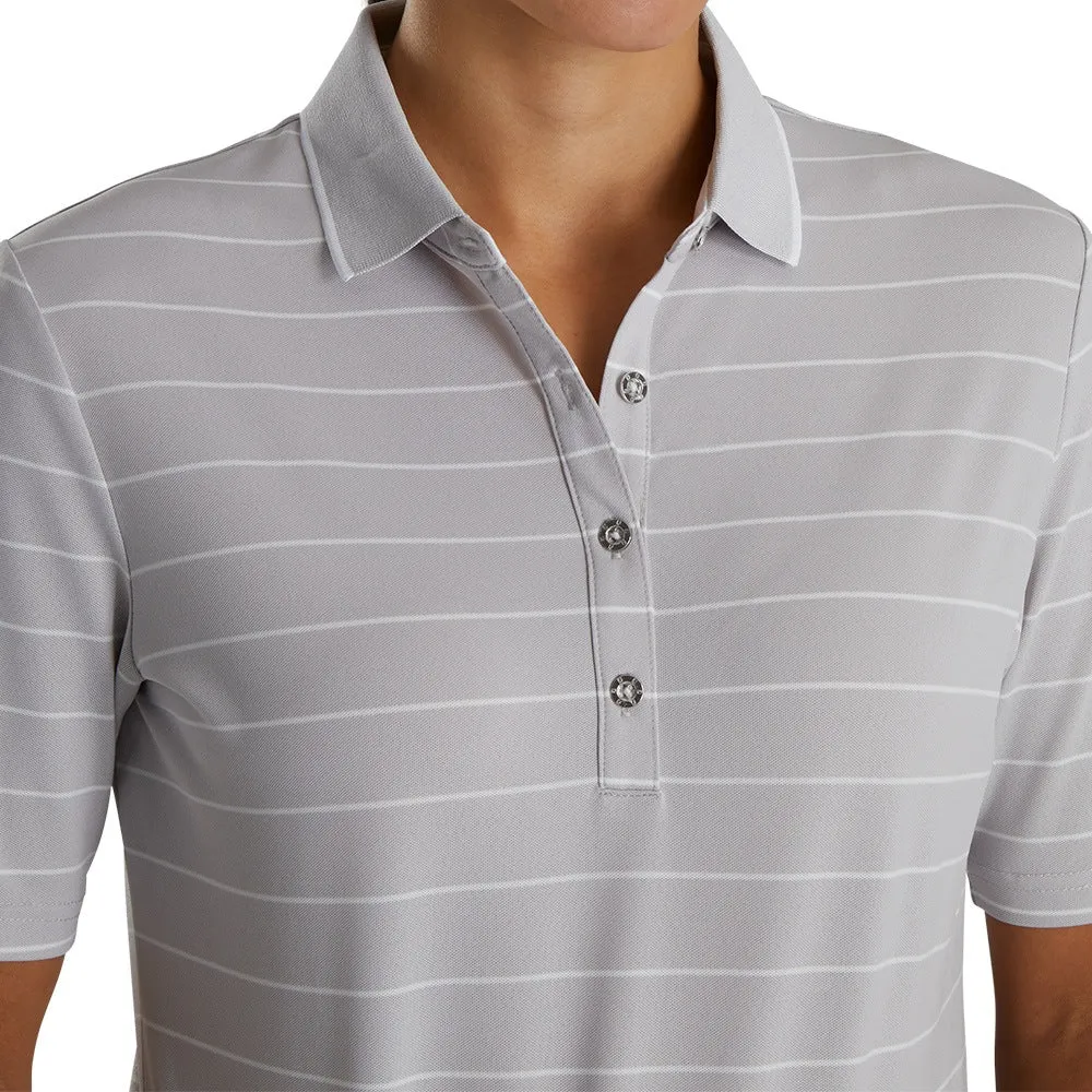 FootJoy Pique Half Sleeve Pinstripe Golf Polo 2022 Women
