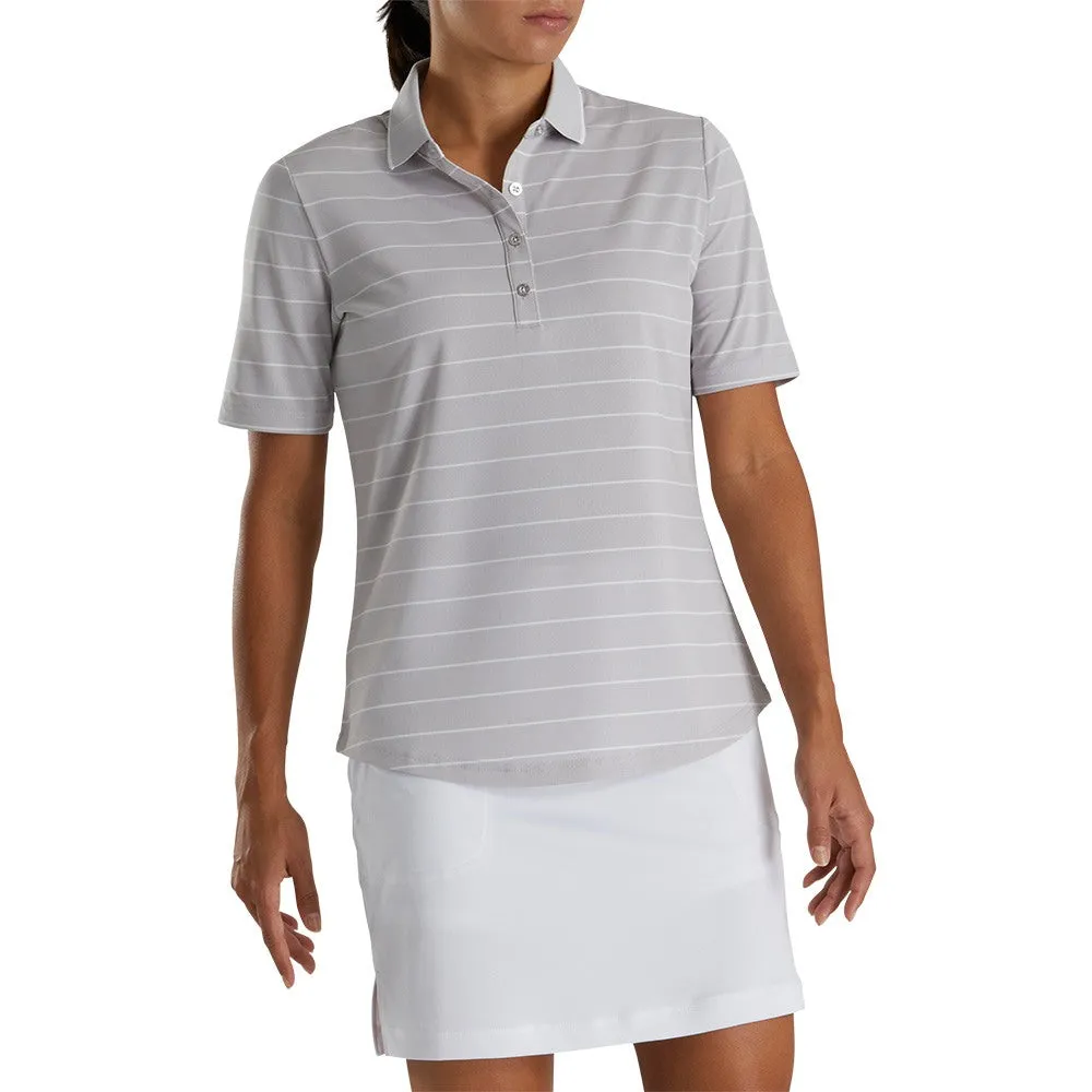 FootJoy Pique Half Sleeve Pinstripe Golf Polo 2022 Women