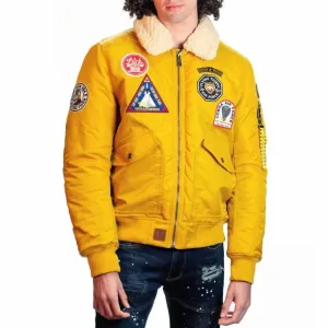 Force Cw45 Bomber Jacket In Yellow