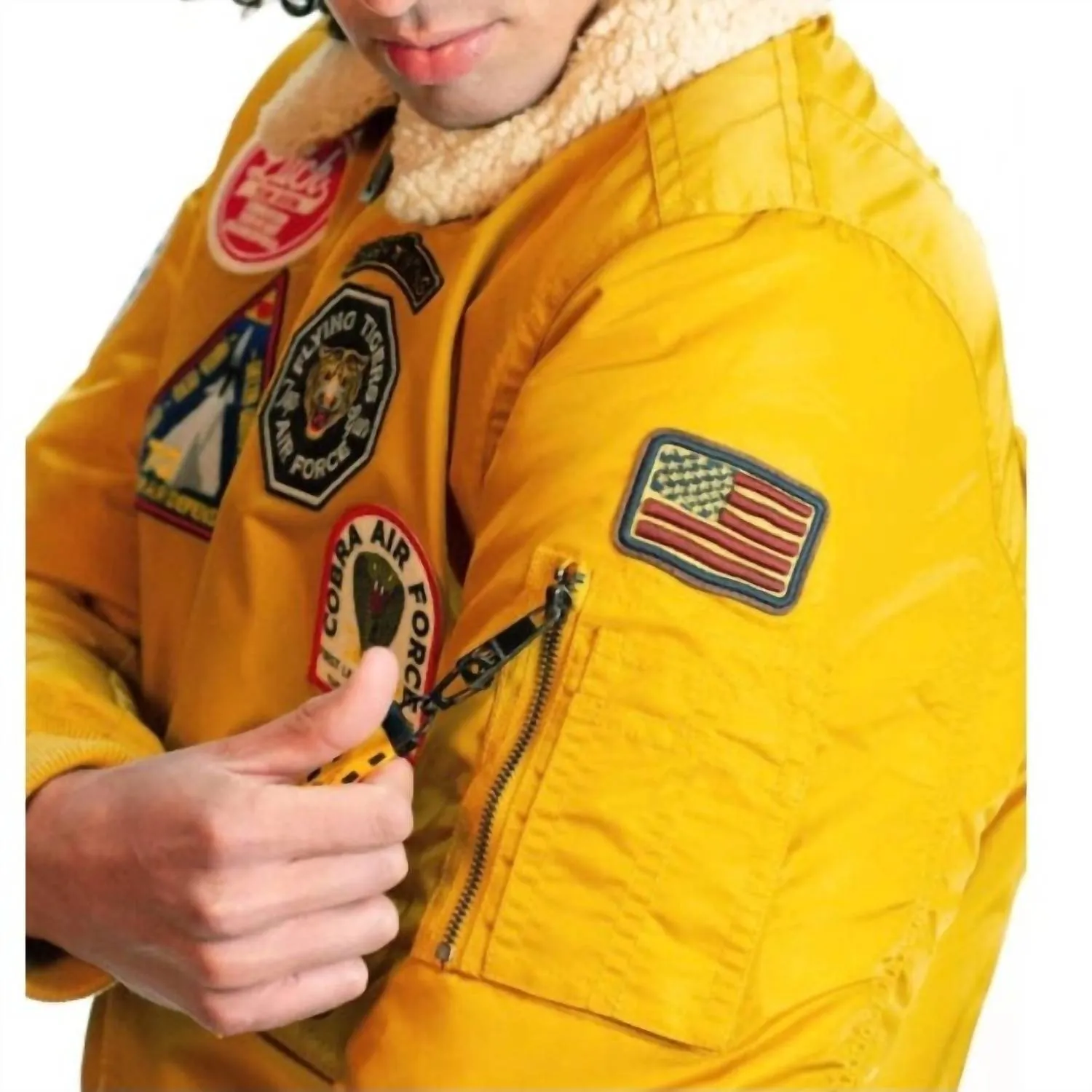 Force Cw45 Bomber Jacket In Yellow