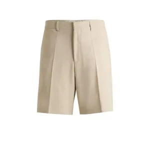Formal shorts in stretch tweed
