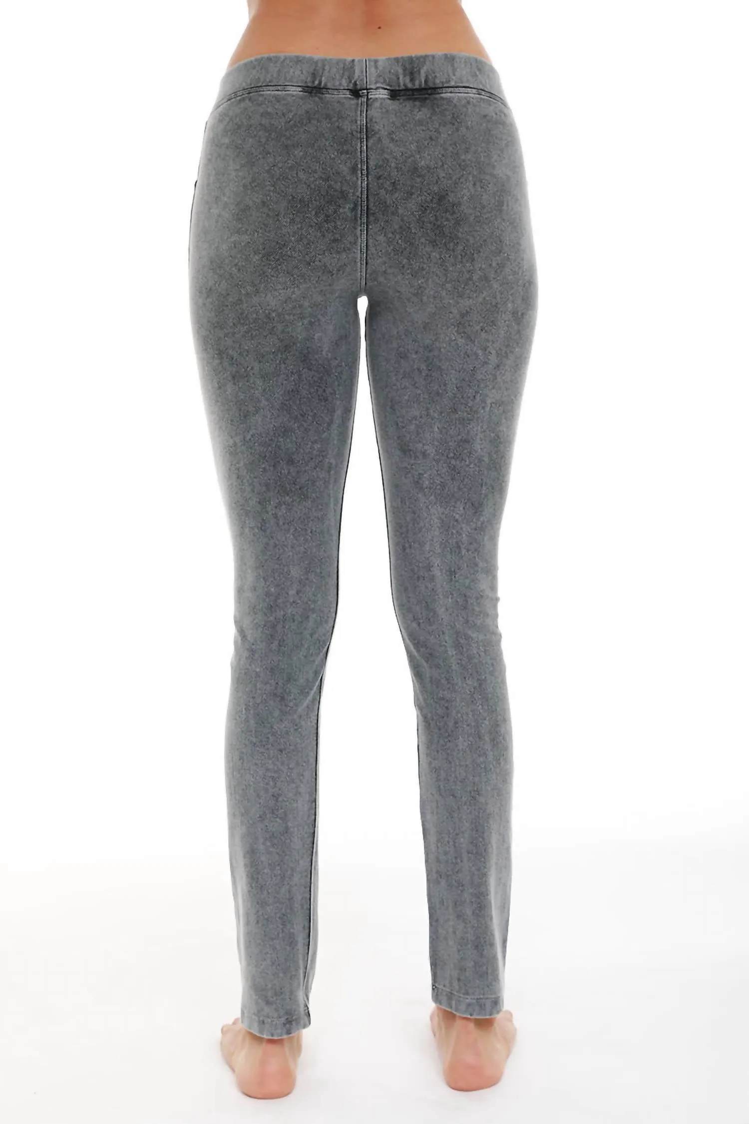 High Rise Capri In Charcoal