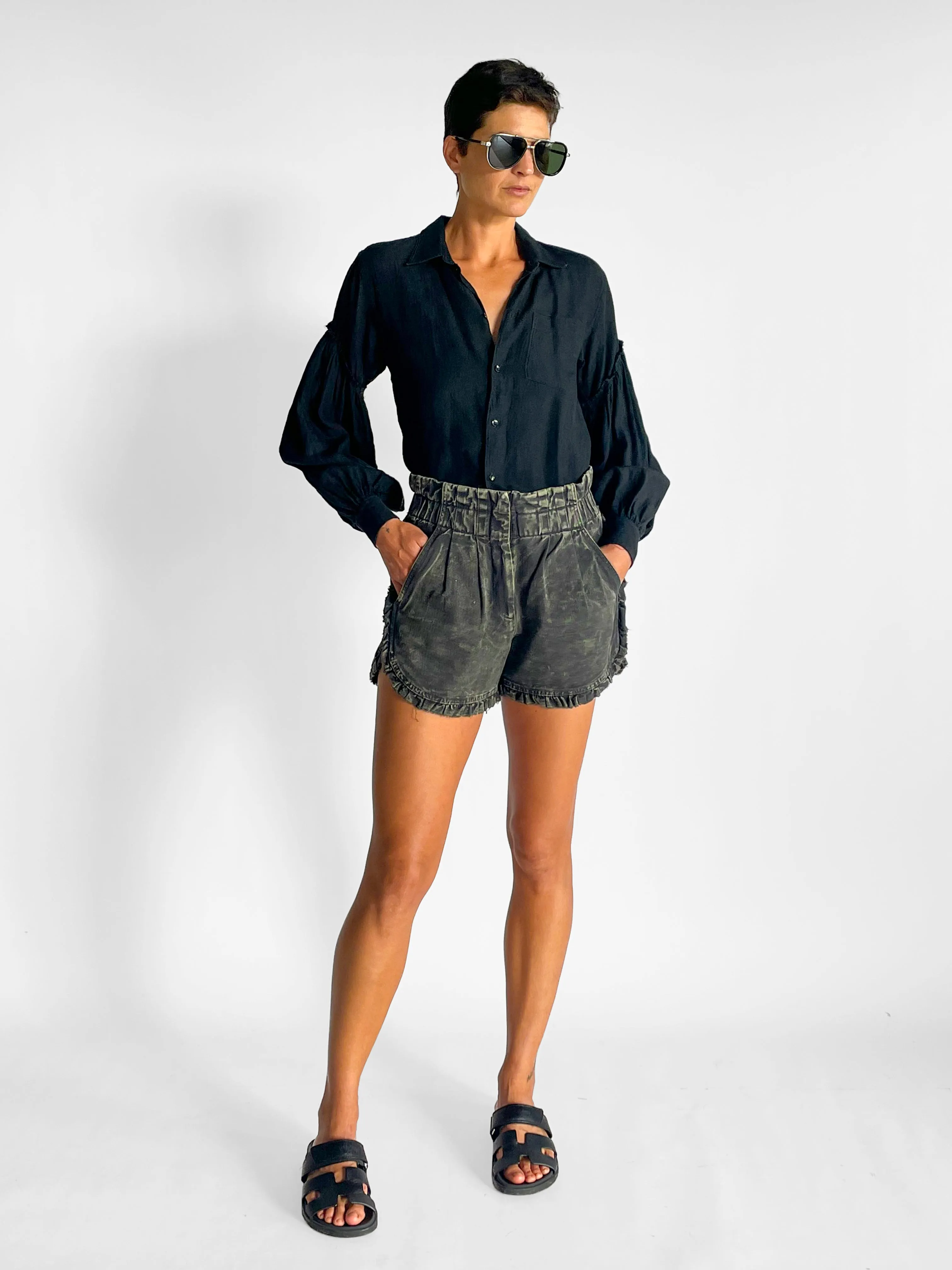 High Waist Denim Shorts