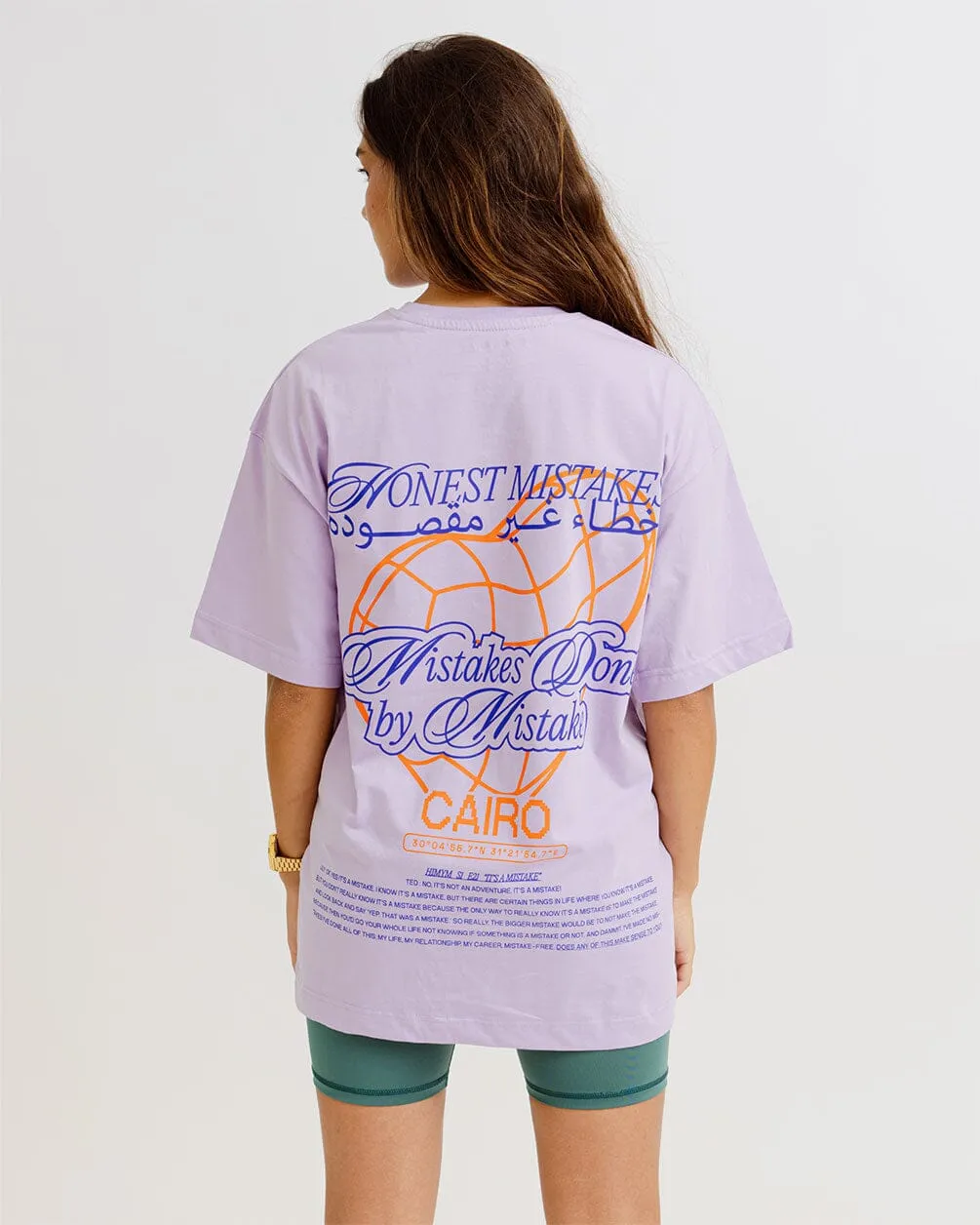 Honest Mistakes Printed Oversized Tee