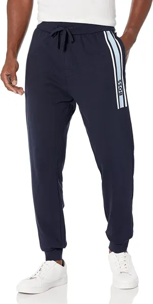 Hugo Boss Men's Stark Navy Cotton Authentic Track Pants Joggers