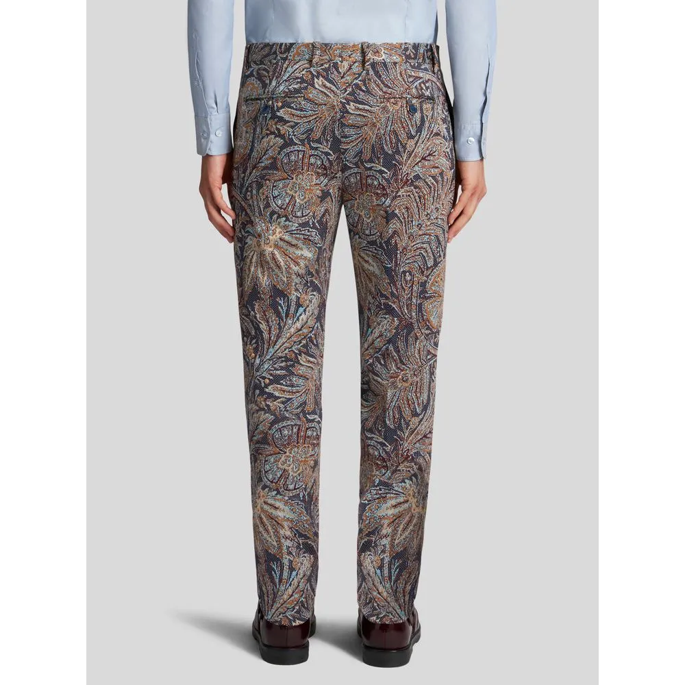 JERSEY JACQUARD TROUSERS