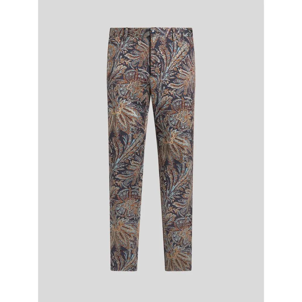 JERSEY JACQUARD TROUSERS