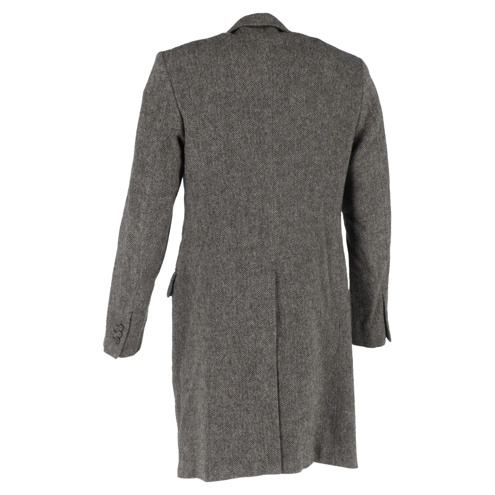 Jil Sander Long Coat in Grey Wool