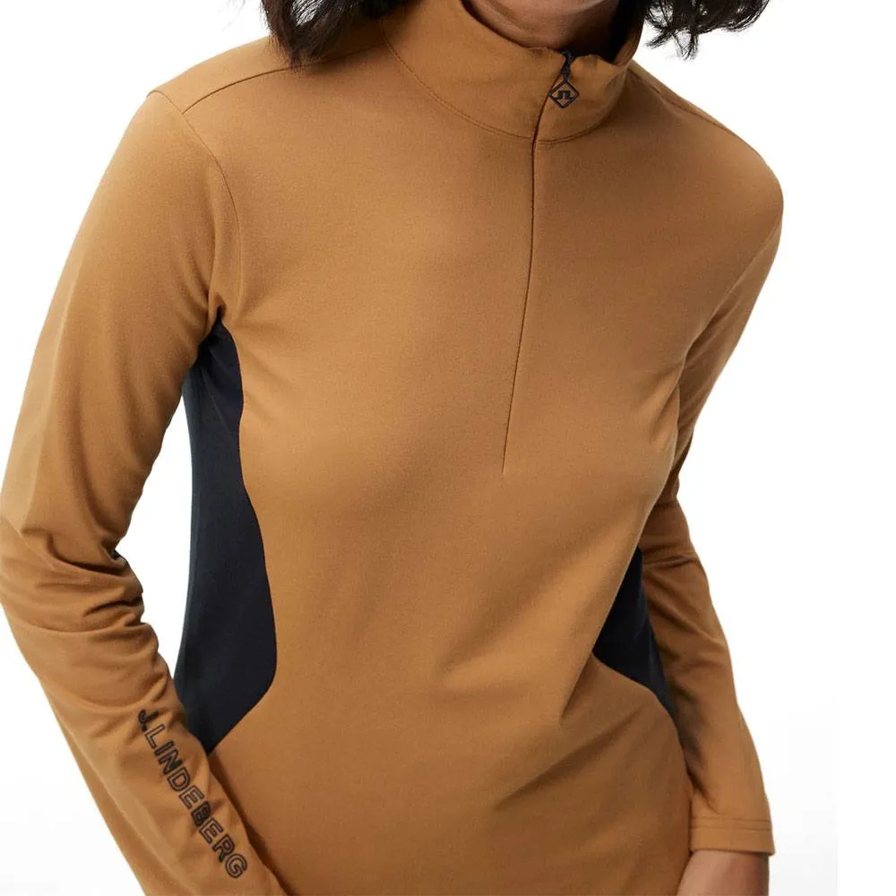 J.Lindeberg Coockies Mid Layer Golf Pullover Chipmunk - FW23 Women