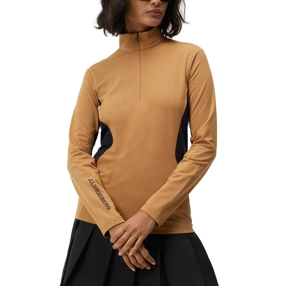 J.Lindeberg Coockies Mid Layer Golf Pullover Chipmunk - FW23 Women