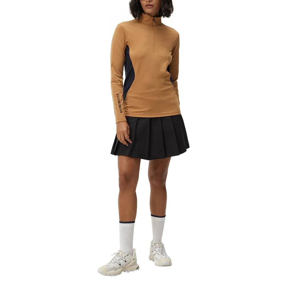 J.Lindeberg Coockies Mid Layer Golf Pullover Chipmunk - FW23 Women