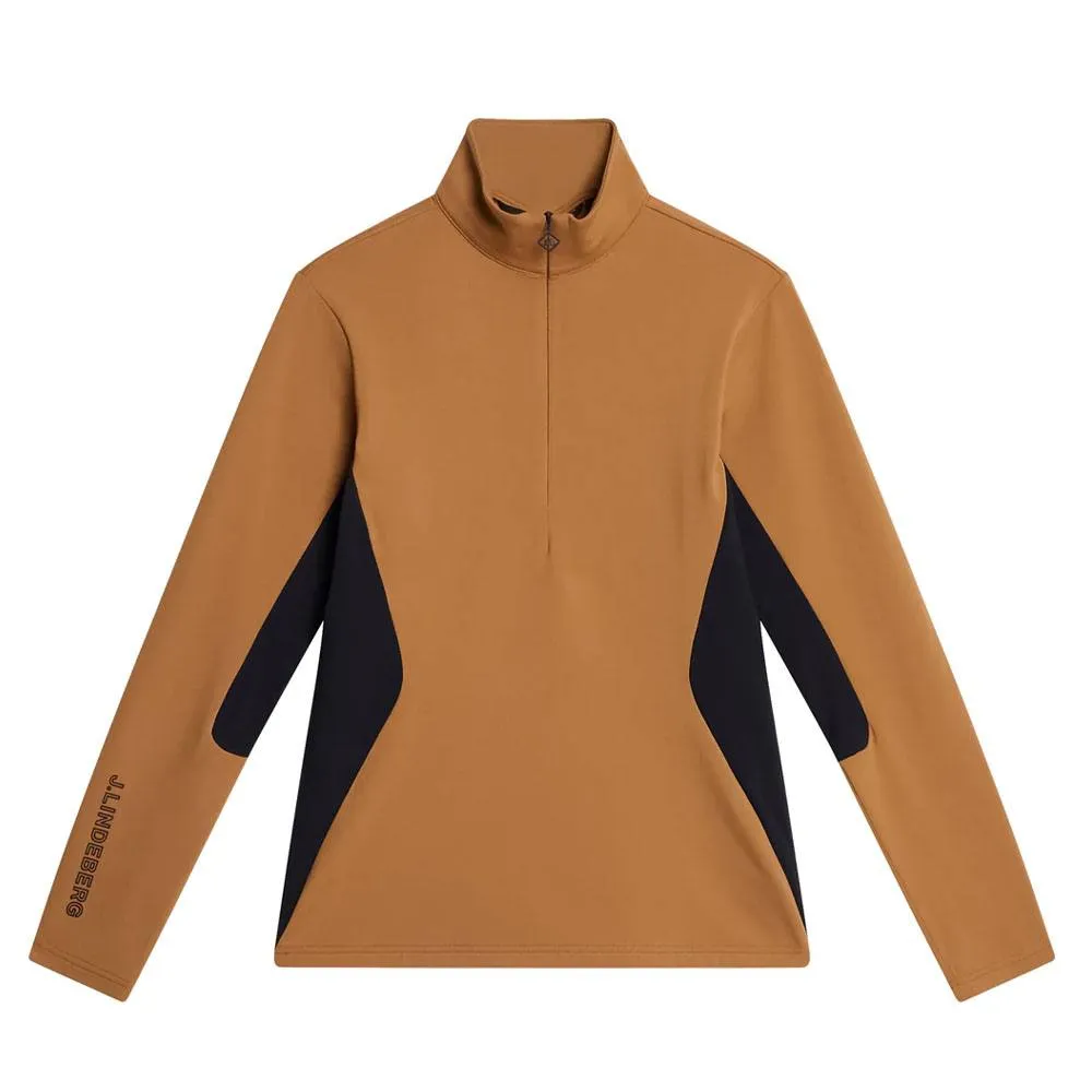 J.Lindeberg Coockies Mid Layer Golf Pullover Chipmunk - FW23 Women