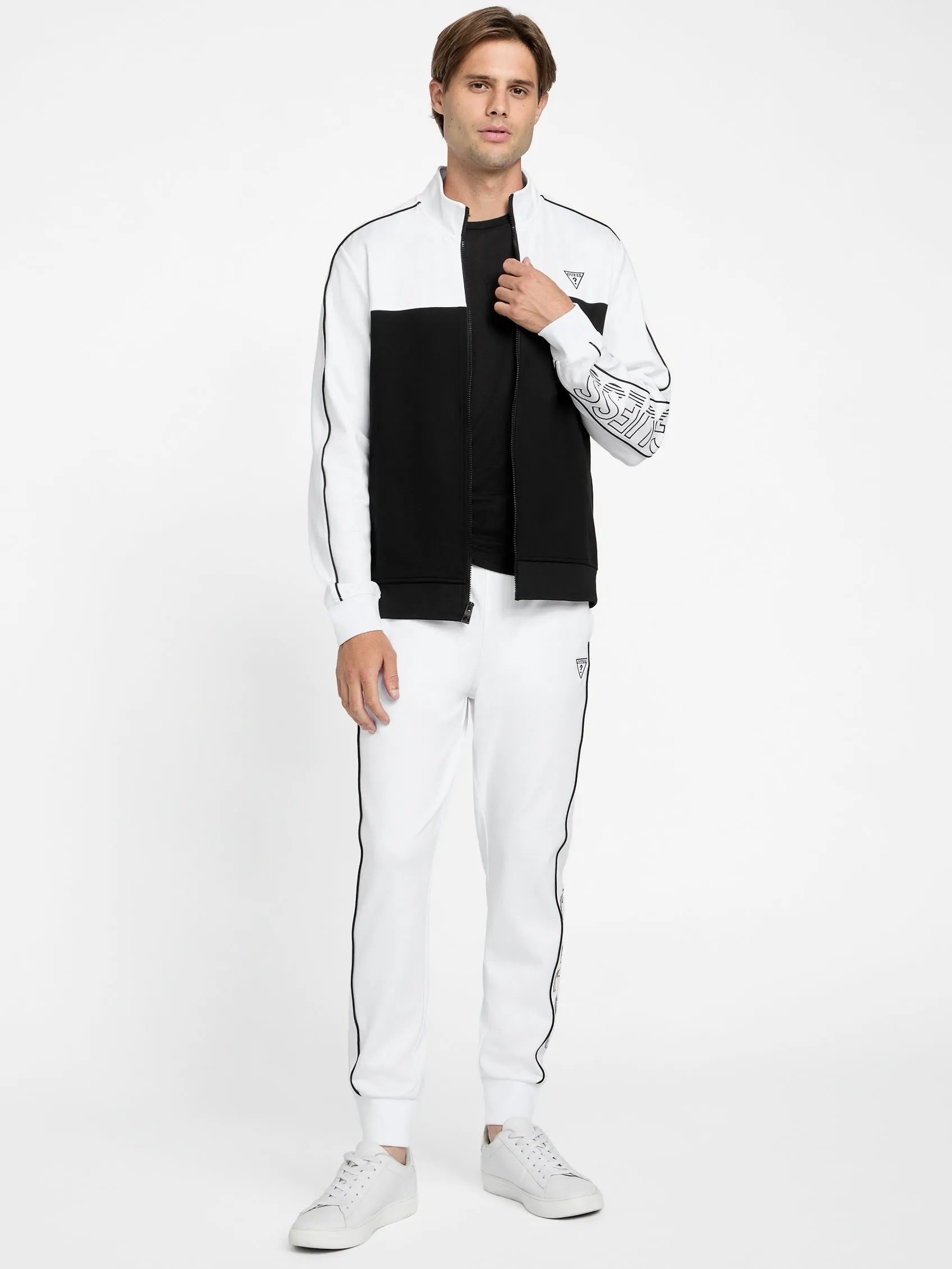 Jose Color-Block Logo Zip Jacket