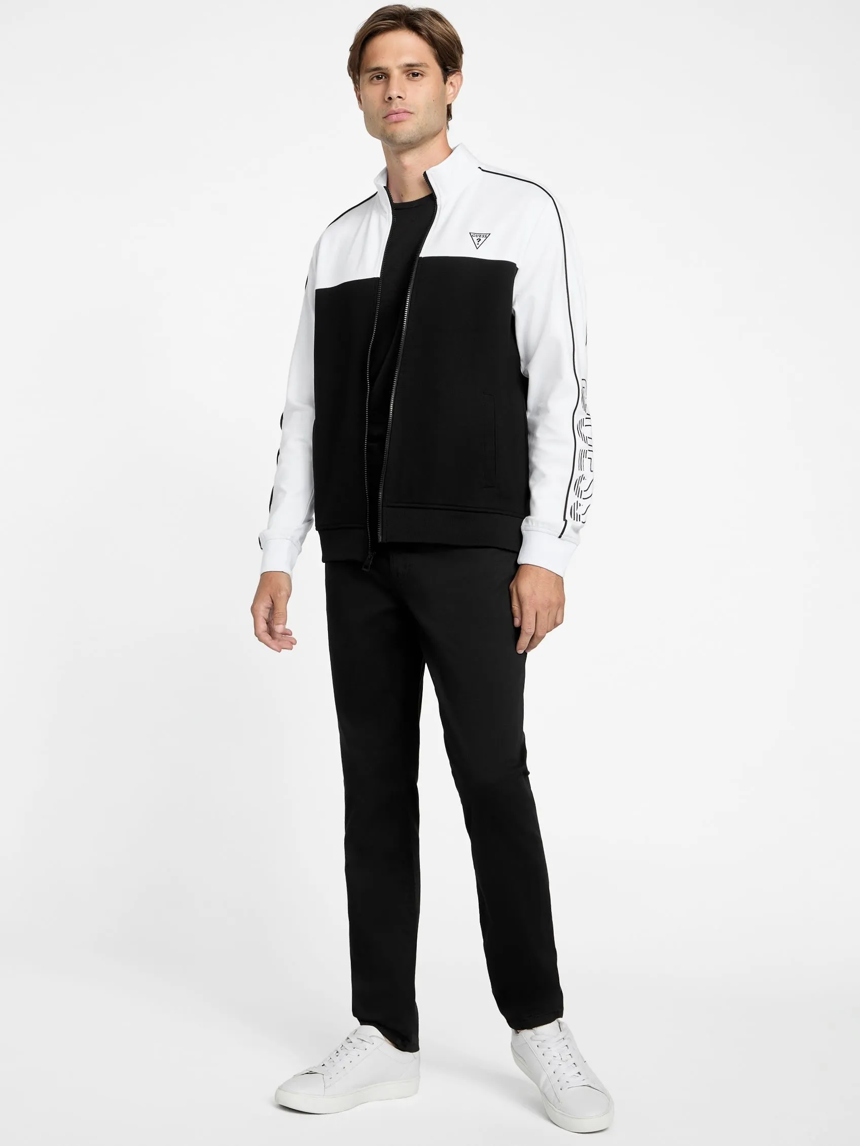 Jose Color-Block Logo Zip Jacket