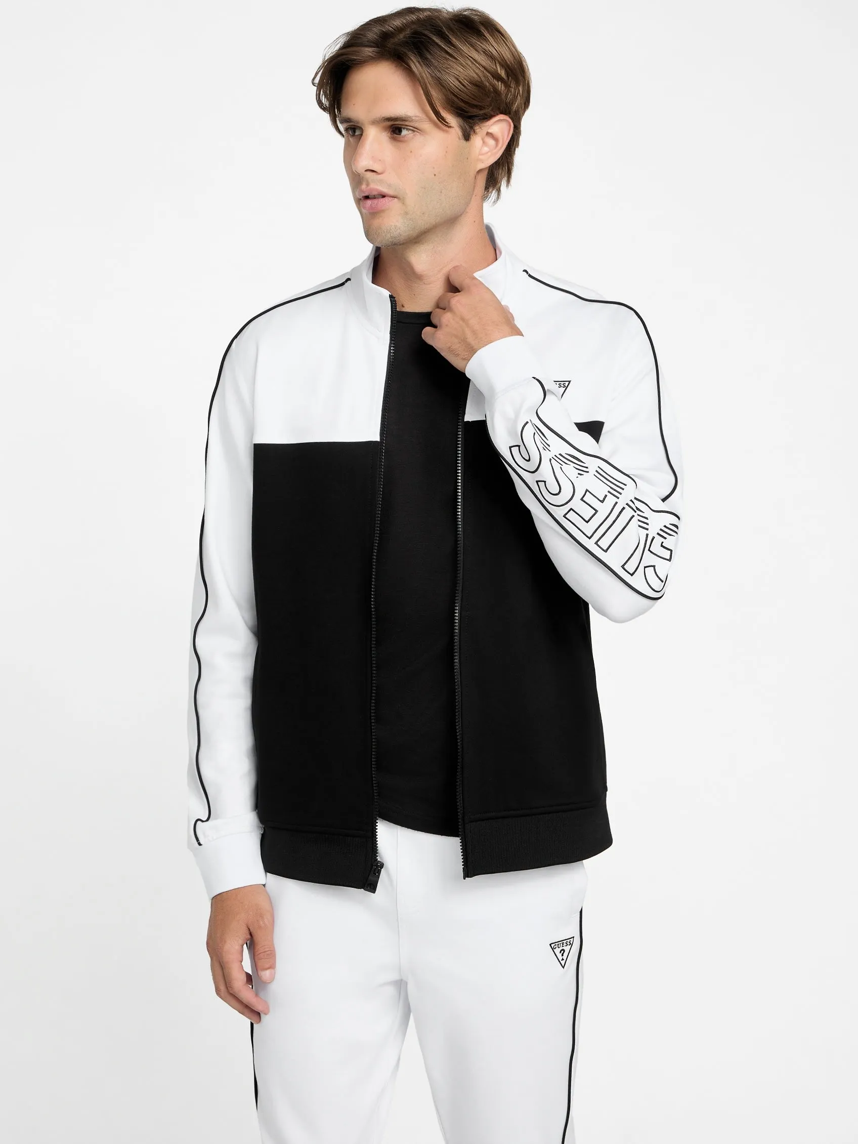 Jose Color-Block Logo Zip Jacket