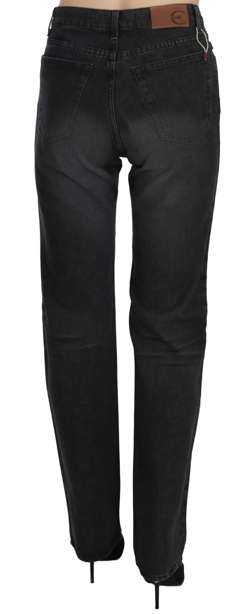 Just Cavalli  Washed High Waist Straight blue Pants Women's Jeans